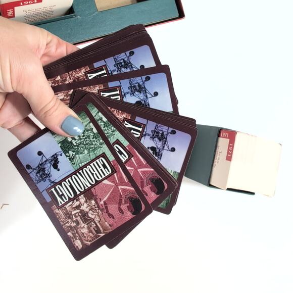 Vintage 1996 Chronology Card Game Great American Puzzle Factory *Complete - Picture 6 of 6